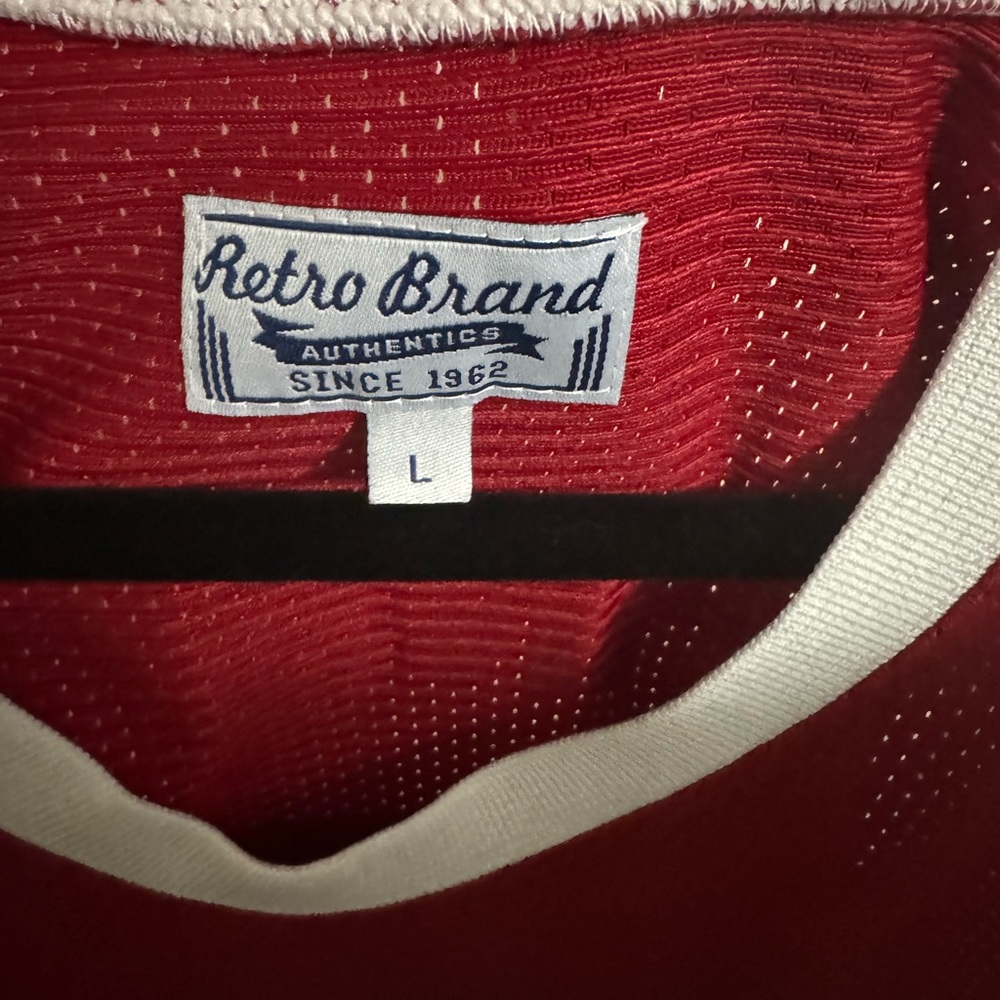Original Retro Brand Larry Johnson Red UNLV Rebels Basketball Jersey Size Large - Picture 2 of 4